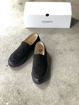 PRAS-CF04-001 / COMFY LOAFERS / BLACK/BLACK