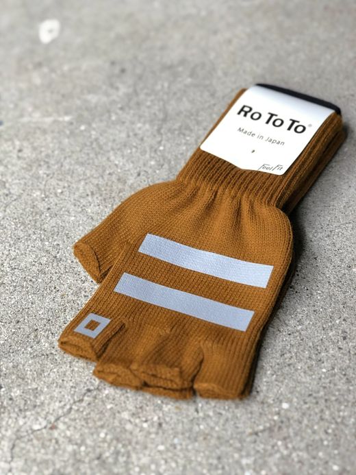 ROTOTO R5014 / REFLECTIVE SAFETY GLOVE / BROWN