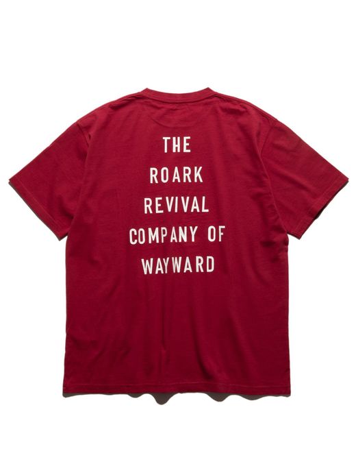 ROARK REVIVAL RTJD601 / "COMPANY OF WAYWARD" TEE / RED