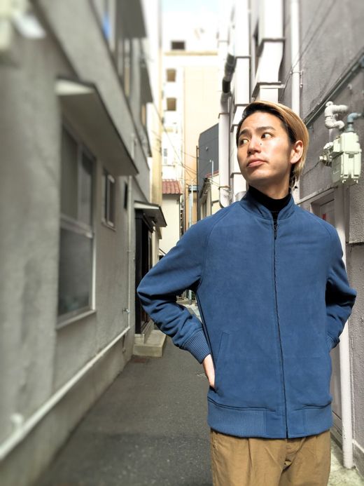 VOO Suede Lib Blouson / navy