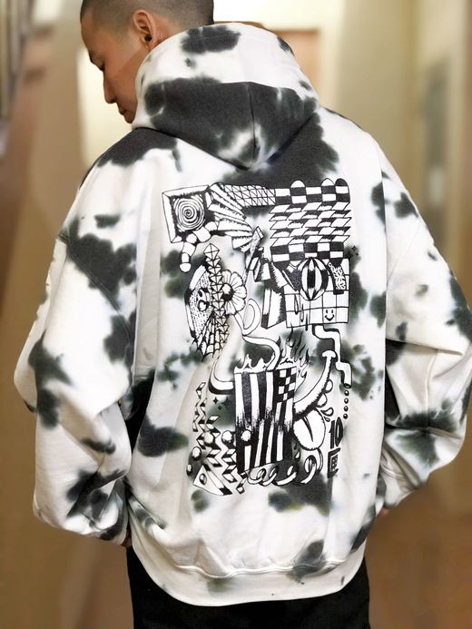 TENBOX T TIGHT DIE HOODIE / BLACK