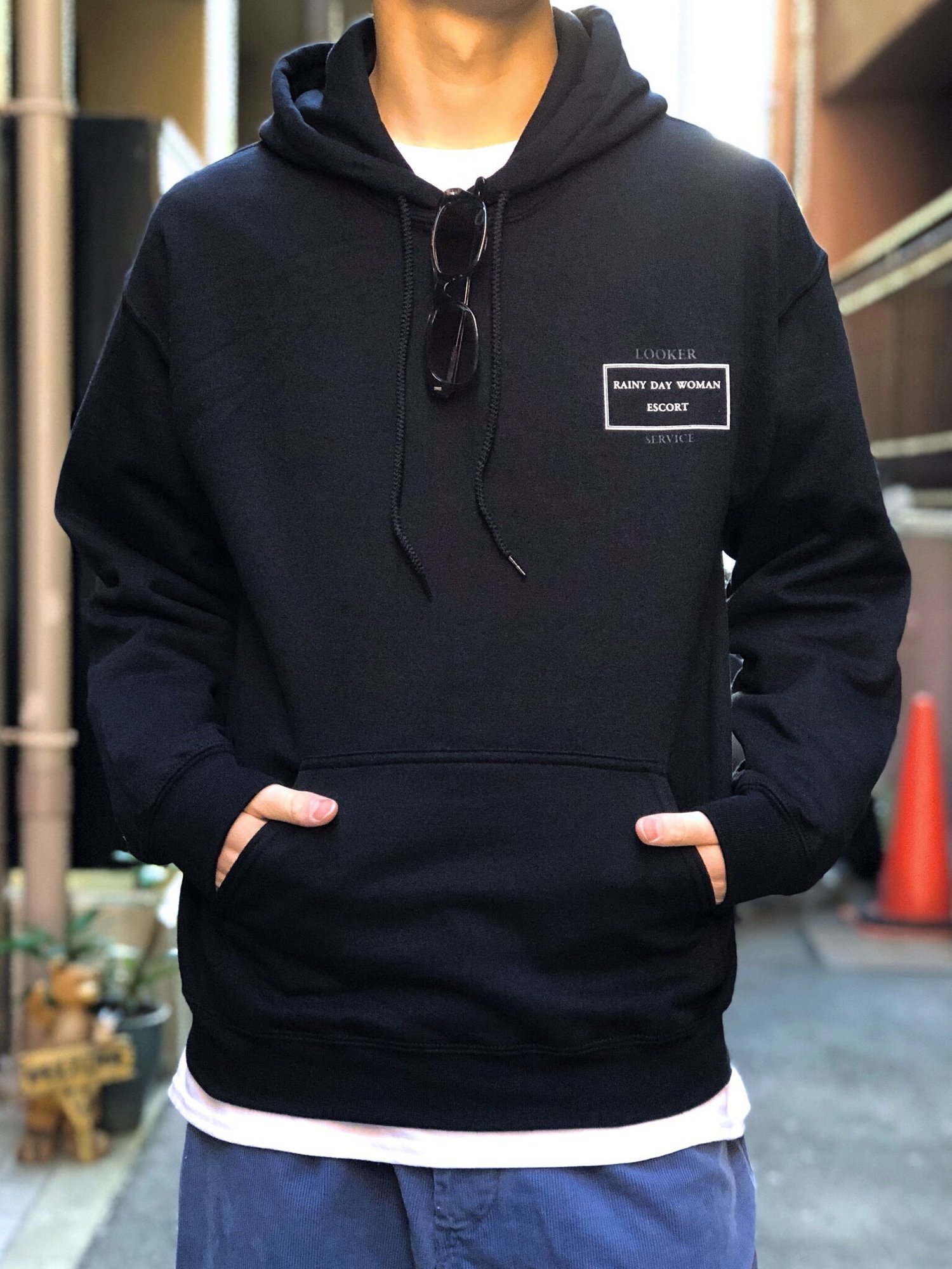 LOOKER Rainy Day Woman Escort Parka / black/white | FLATBUSH