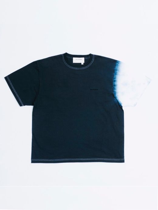 ANACHRONORM AN069 / SLEEVE TIE DYE T-SHIRT / BLACK