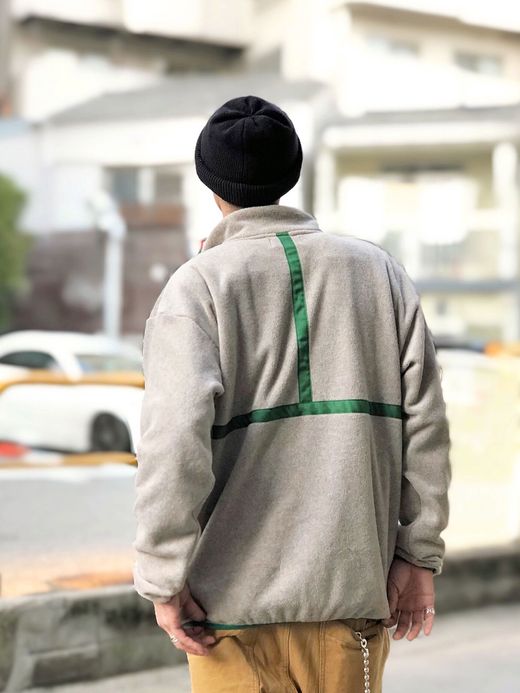 VOO VOO-886 / FLEECE PULL JKT / 杢BEIGE