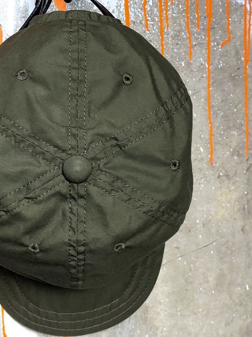 ANACHRONORM ANDC-047 / T/C LEATHER BUCKLE CAP / OLIVE