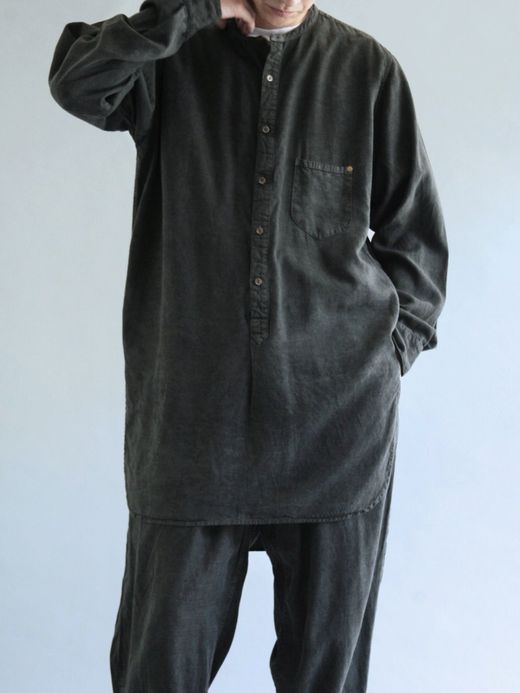 ANACHRONORM AN057 / RF LONG SHIRT PULL OVER / BLACK