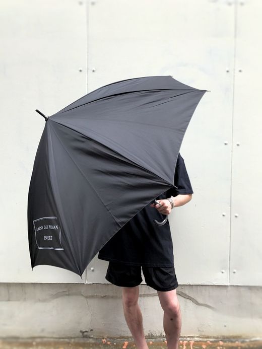 LOOKER Rainy Day Woman Escort Umbrella / black/white