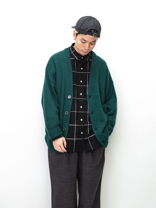VOO VOO-1062 / FAT RIB CARDIGAN / Green