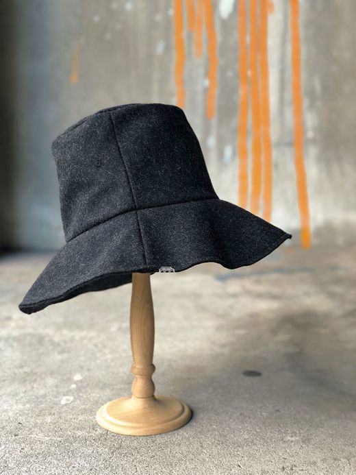ANACHRONORM ANDC-046 / BIG MELTON HAT / BLACK