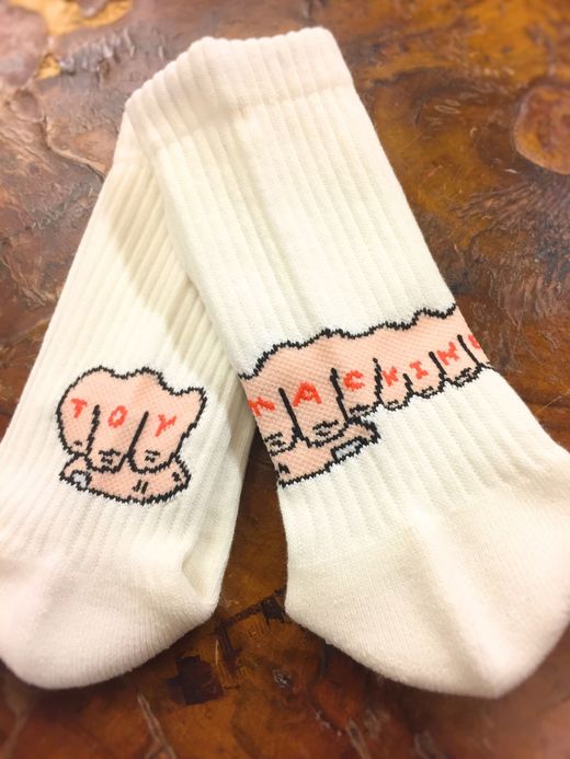  Toy Machine Hand Socks / white