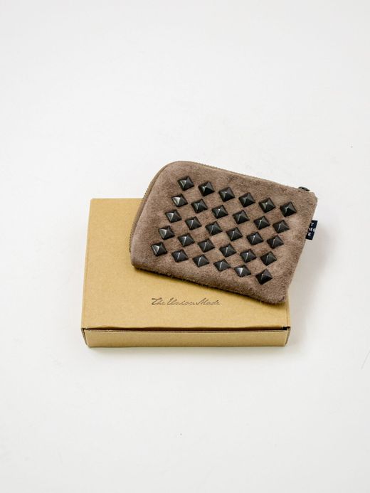 THE UNION TCL00083 / STUDS HALF WALLET / GREIGE