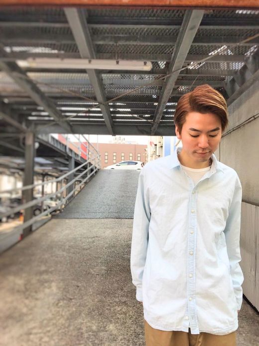 remilla シャンブレーデクトシャツ / 漂白色