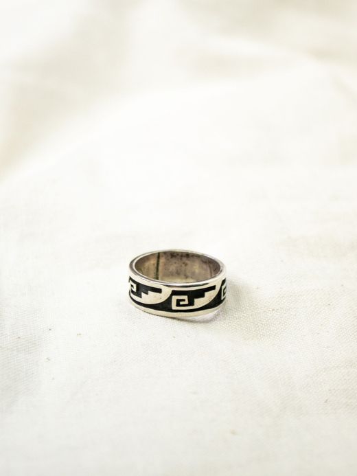 Indian Jewelry HOPI OVERLAY RING / TYPE F