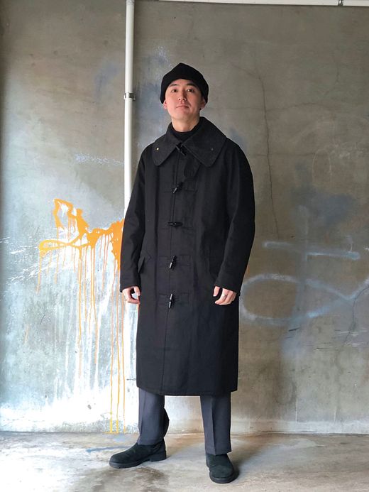 ANACHRONORM ANRN-001 / DUFFLE COAT / BLACK