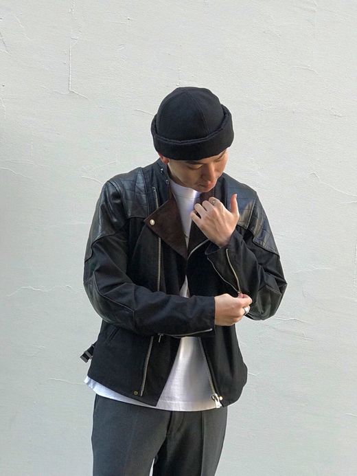 ANACHRONORM ANR-073 / MONZA TYPE RIDERS JACKET / BLACK