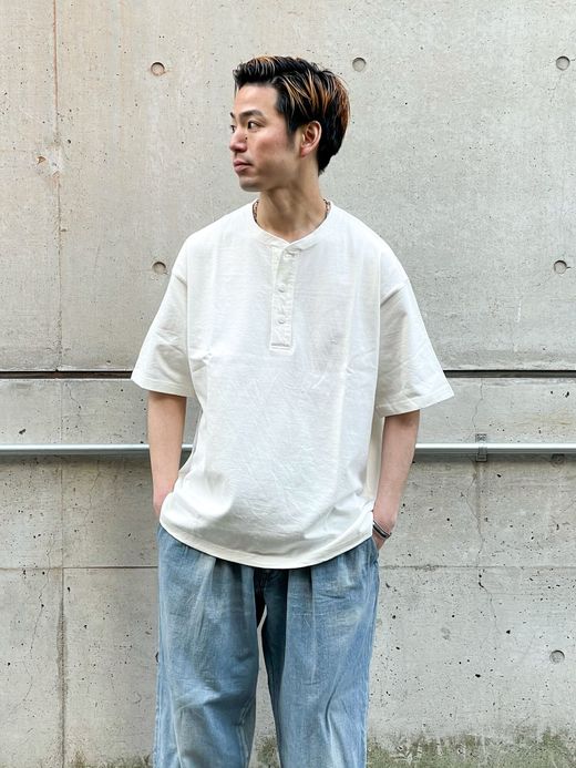 S.F.C SFCSS21CSCO3 / HENRY NECK S/S TEE / WHITE