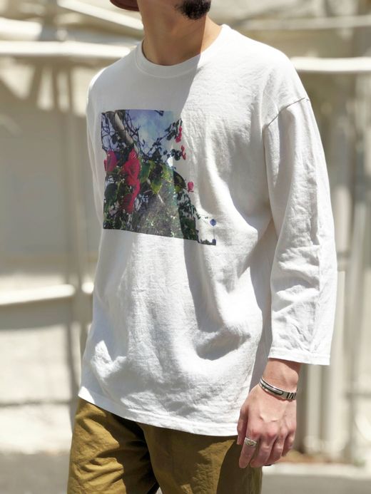  19FW-MP003 / OCEAN PARK 3/4 SLEEVE TEE / ホワイト