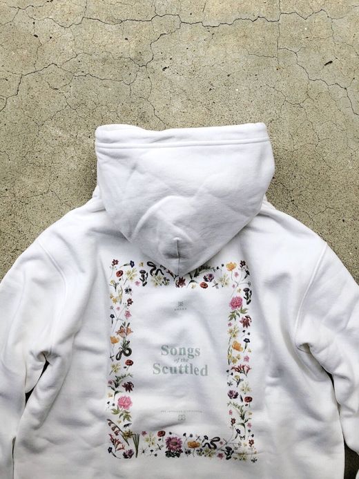 ROARK REVIVAL RSWJ570 / "WILDFLOWER" P/O HOODED SWEAT / WHITE