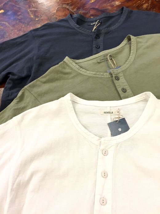remilla グランコット 五分 Henley / UD, WHT