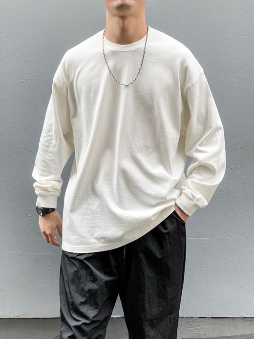 S.F.C SFCSS21CSO02 / BASIC L/S TEE / WHITE
