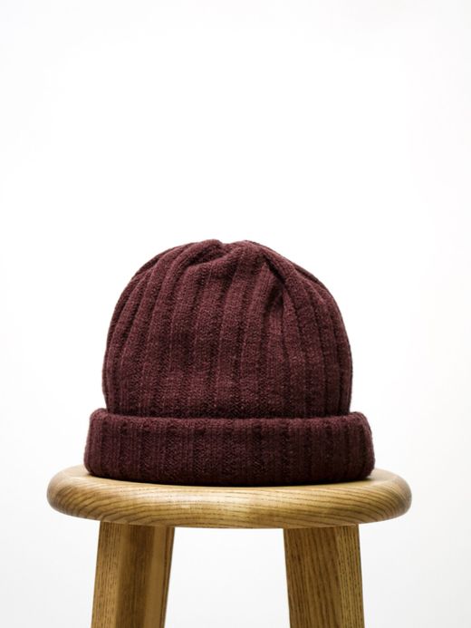 remilla R203433 / リブニット帽 / ボルドブラウン