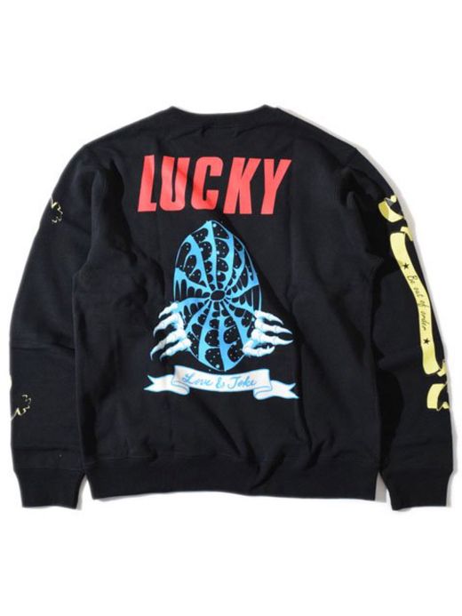 ALDIES A1403920 / LUCKY WIDE SWEAT / BLACK