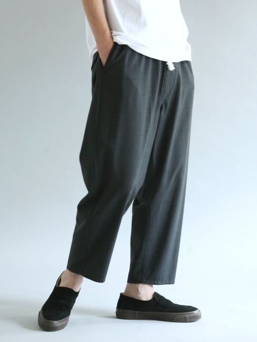 ANACHRONORM AN052 / TAILORED EASY SLACKS / HEATHER GRAY