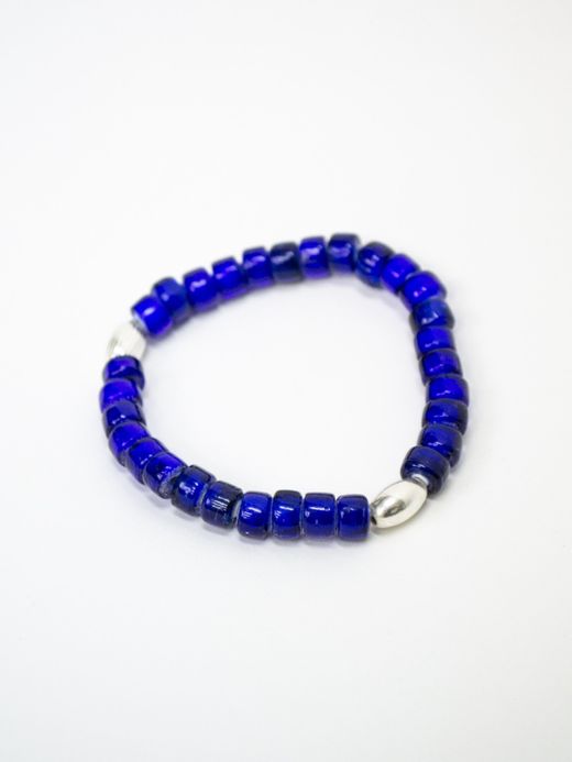 VOO VOO-URL-001 / "WHITE HEARTS" BRACELET / BLUE MULTI 2