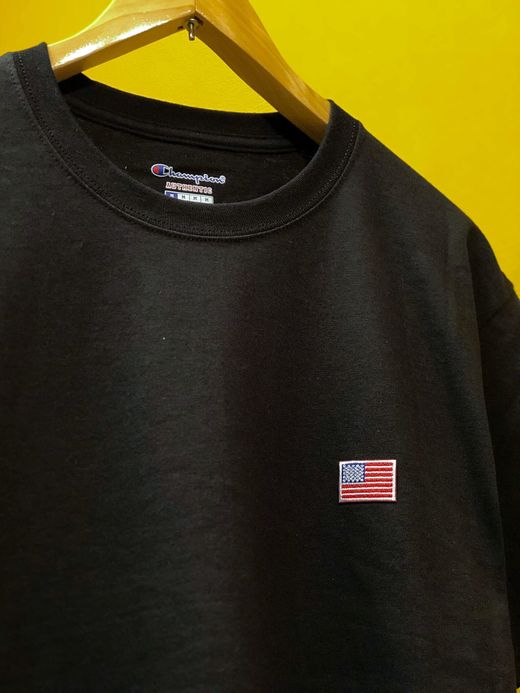 FLATBUSH Select American Flag Patch Tee / black