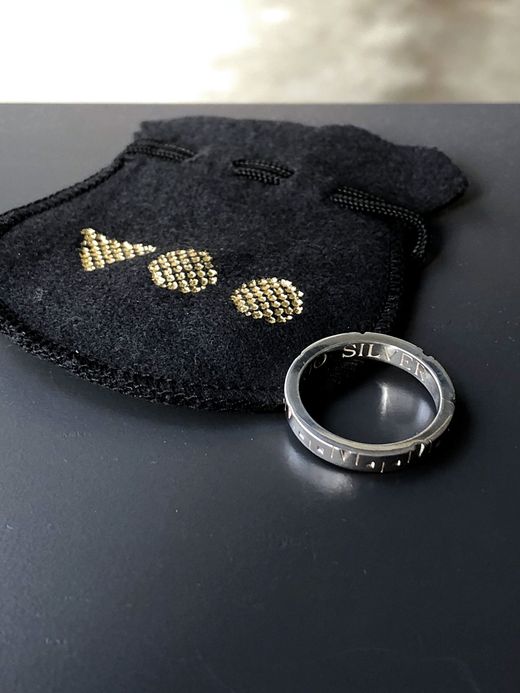 VOO VOO-A-024 / GEOMETRIC PATTERN RING / SILVER