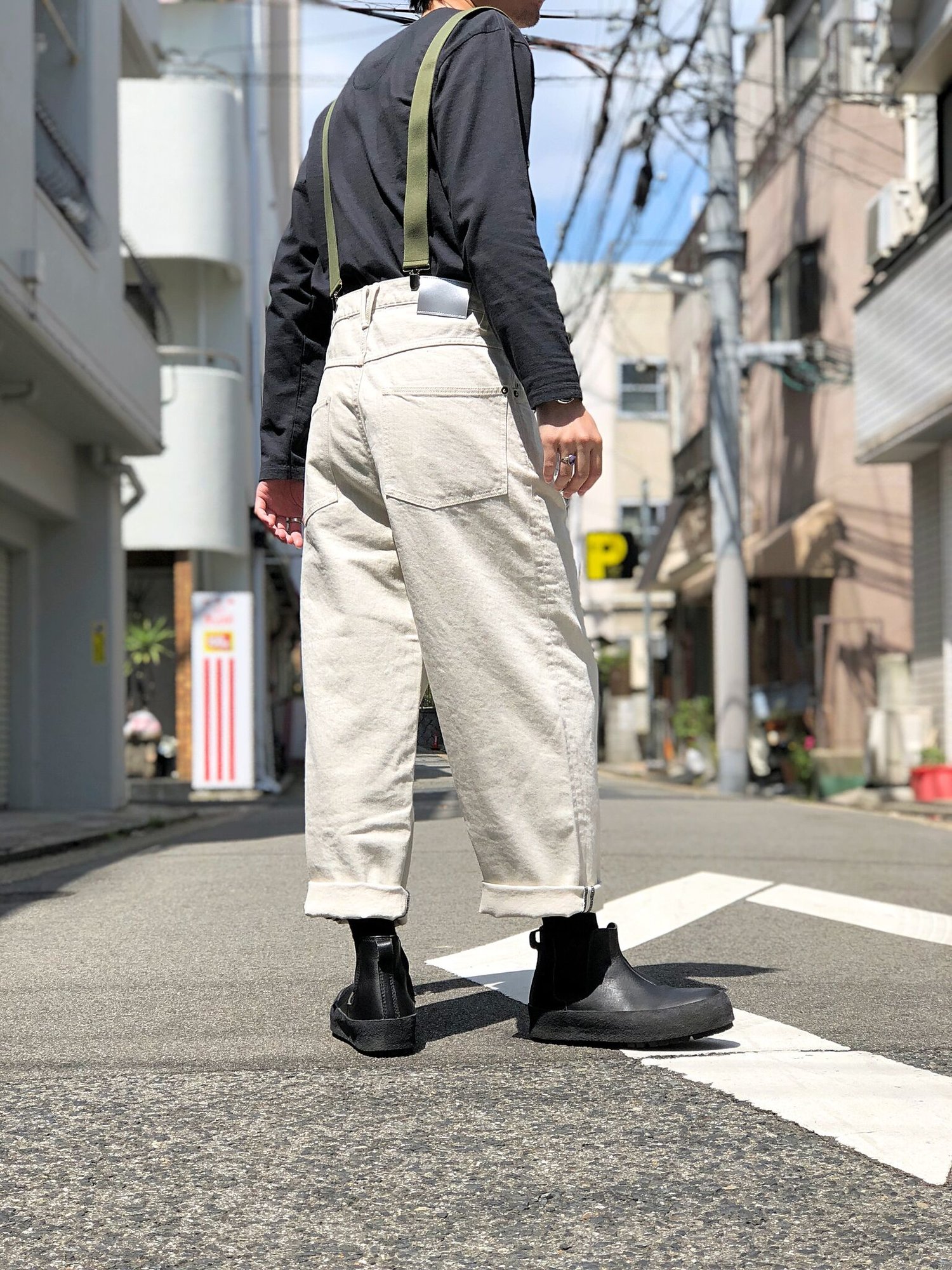 話題の行列 / 5P Thick Suspenders VOO oatmeal FLATBUSH（フラット | パンツ