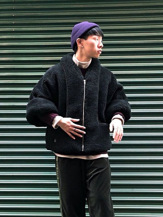 ALDIES Bonds Short Coat / black
