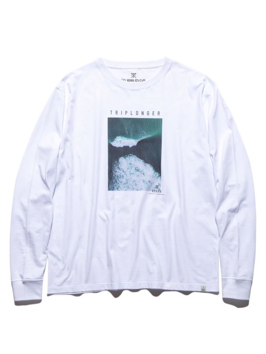 ROARK REVIVAL RLTJ656 / "TRIPLONGER" L/S PHOTO TEE / WHITE