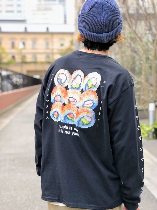  Cali Sushi Long Sleeve Tee / black