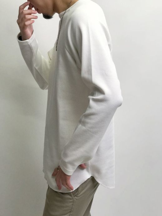 Spinner Bait 102SJ / セータージャージラグランクルーL/S / ホワイト