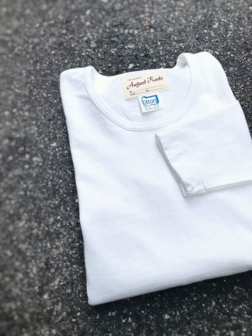 fulton F-neck 5/6 Tee Ⅱ / white