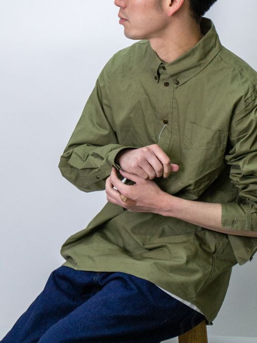 THE UNION TF00372 / BD PULLOVER SHIRTS / OLIVE