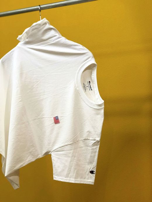 FLATBUSH Select American Flag Patch Tee / white