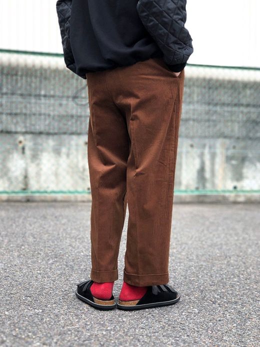 VOO VOO-955 / CORD SLACKS THICK / BROWN
