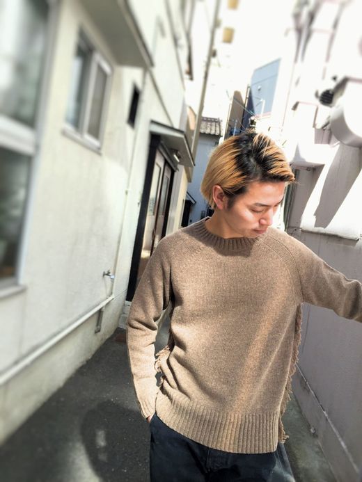 VOO Tassel Crew Knit / mocha