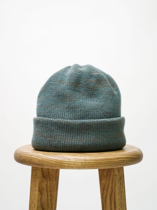 ROTOTO R5016 / BULKY WATCH CAP / L.BLUE/MOCHA