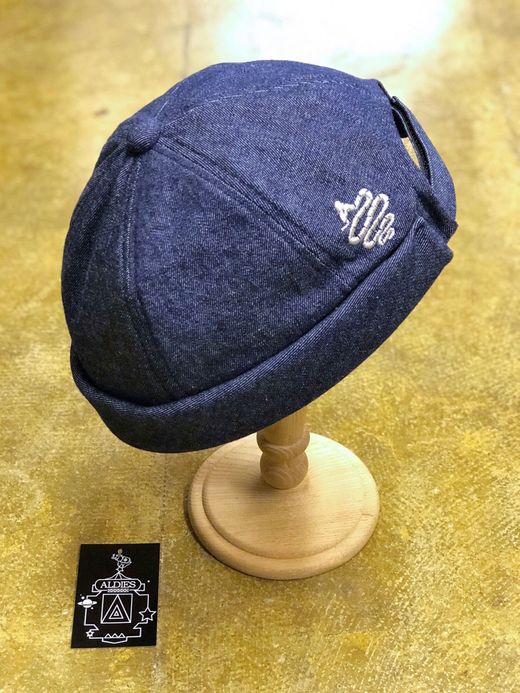ALDIES Denim Roll Cap / navy