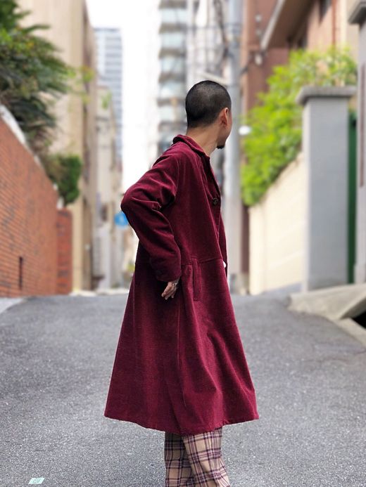 VOO VOO-867 / CORDUROY SHI-FU COAT / WINE