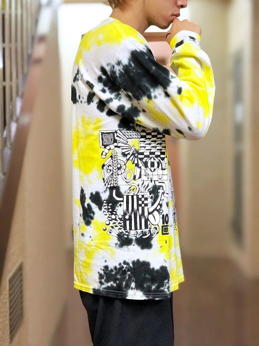 TENBOX T TIGHT DIE L/S / YELLOW