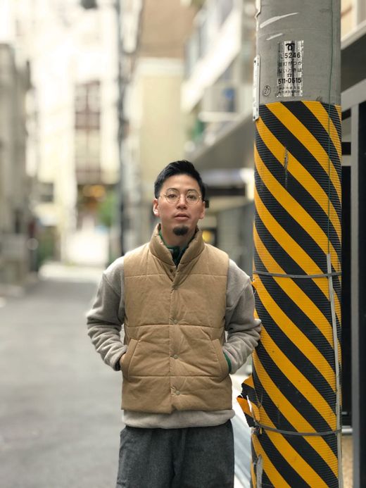 VOO VOO-930 / WAXED BALLOON VEST / BEIGE