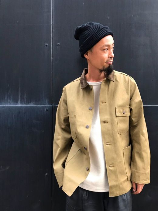 ANACHRONORM Twill Rail Road Jacket / khaki beige