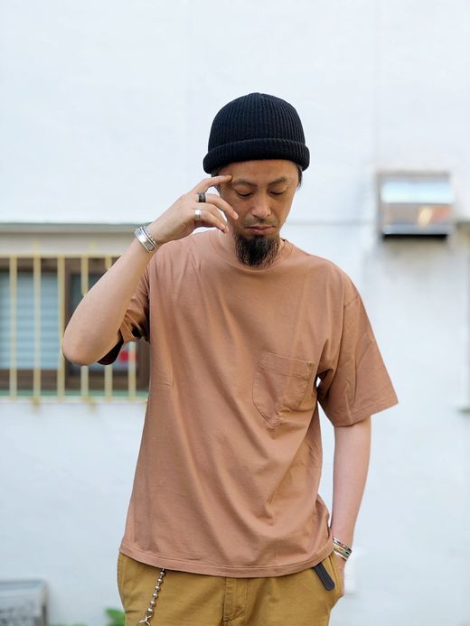 ANACHRONORM NM-TS01R / STANDARD CREW NECK S/S T-S / BROWN GRAY