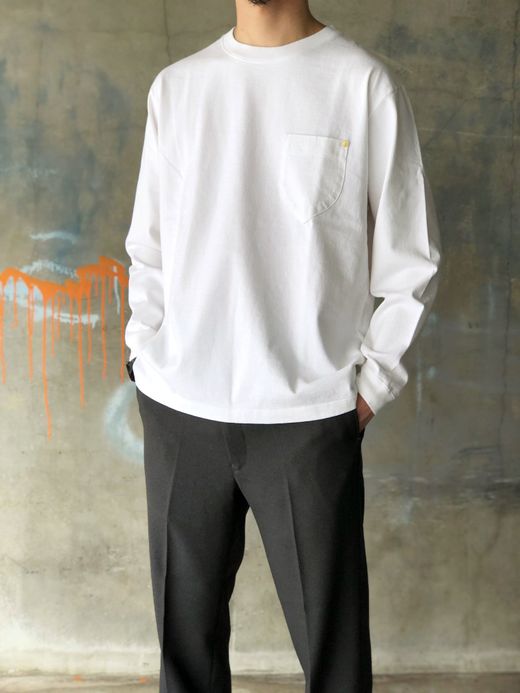 ANACHRONORM NM-TS04 / STANDARD HEAVY WEIGHT L/S  T-S / WHITE