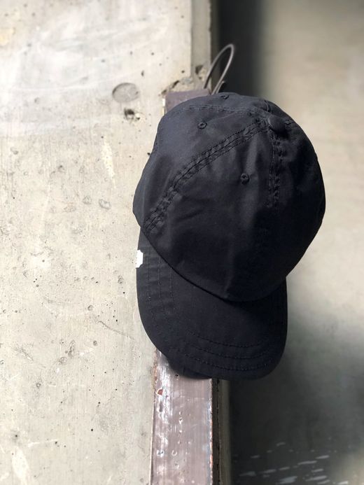 ANACHRONORM ANDC-047 / T/C LEATHER BUCKLE CAP / BLACK