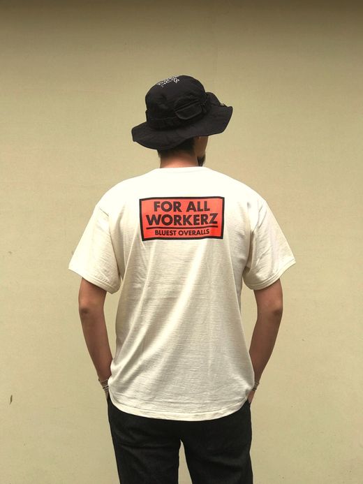 THE UNION TBO0007-2 / FOR ALL WORKERZ TEE / OFF WHITE